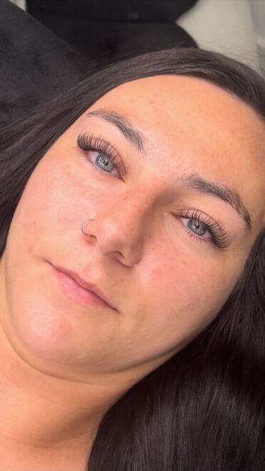 Lash and brow work by Alyssa Diaz at Plush Beauty Bar